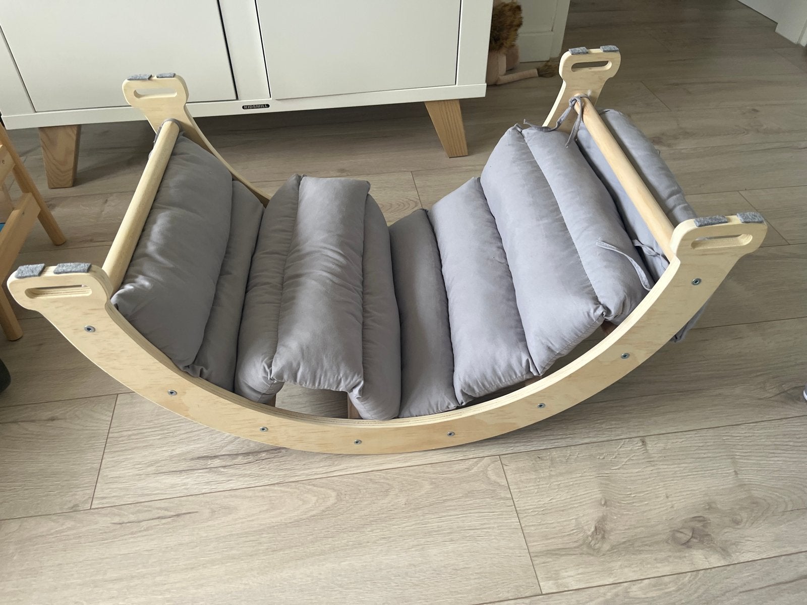 Houten speelboog met comfortabel kussen, Kinderen en Baby's, Speelgoed | Babyspeelgoed, Ophalen, Zo goed als nieuw, Overige typen