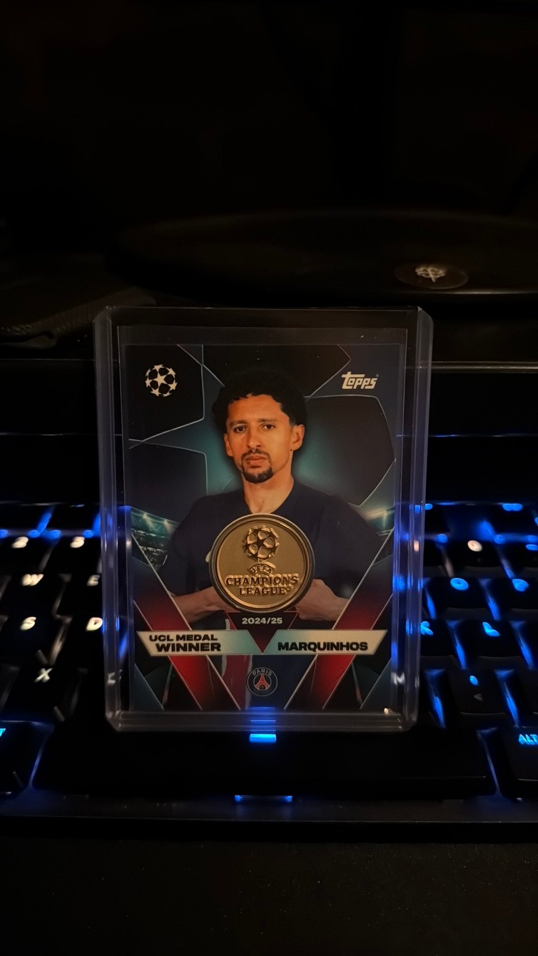 Marquinhos UCL Medal Winner, Ophalen of Verzenden, Buitenlandse clubs
