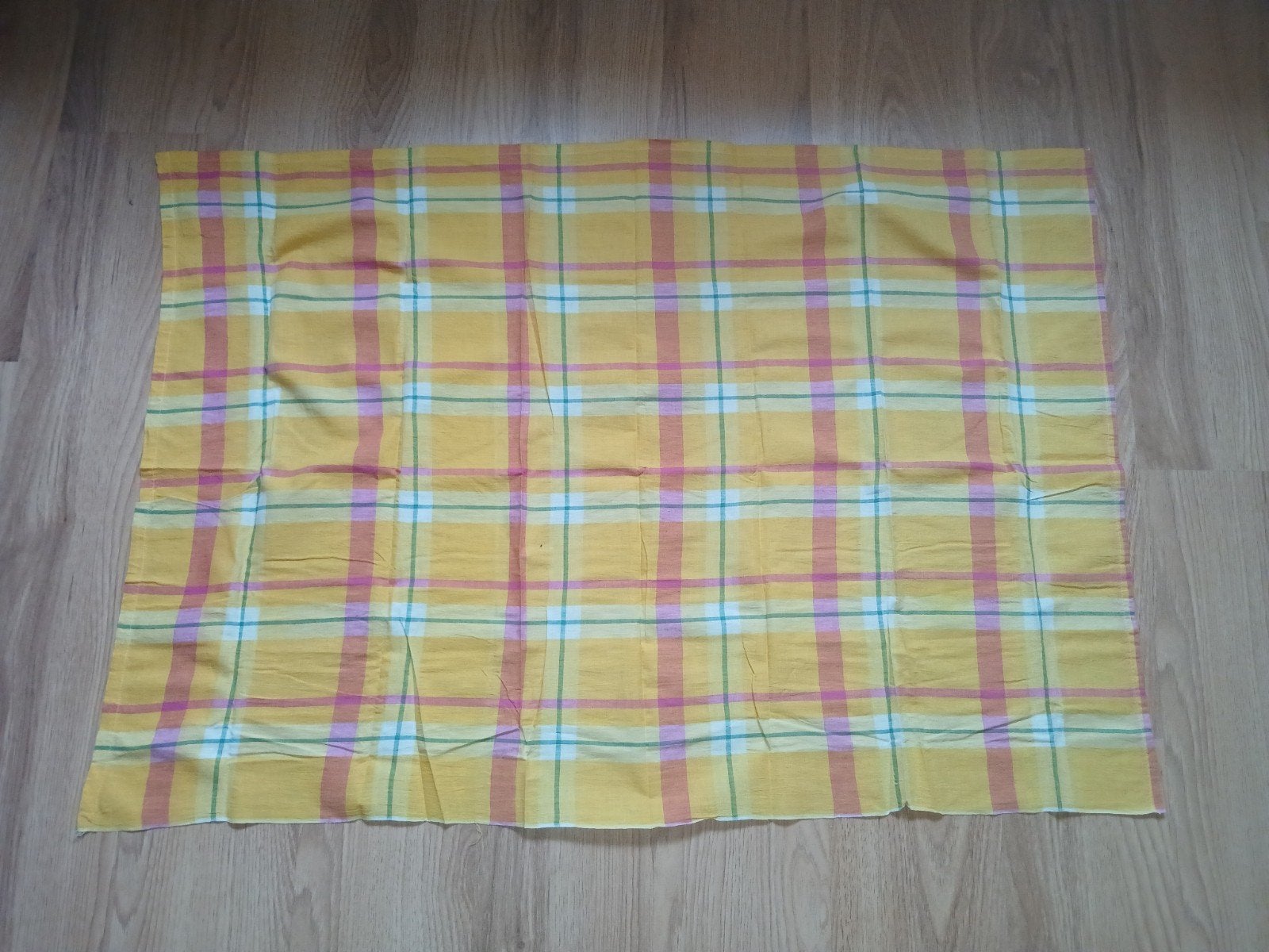 Nieuw Pangi Suriname Katoen 120x84cm - Geel Geruit, Kleding | Dames, Verzenden