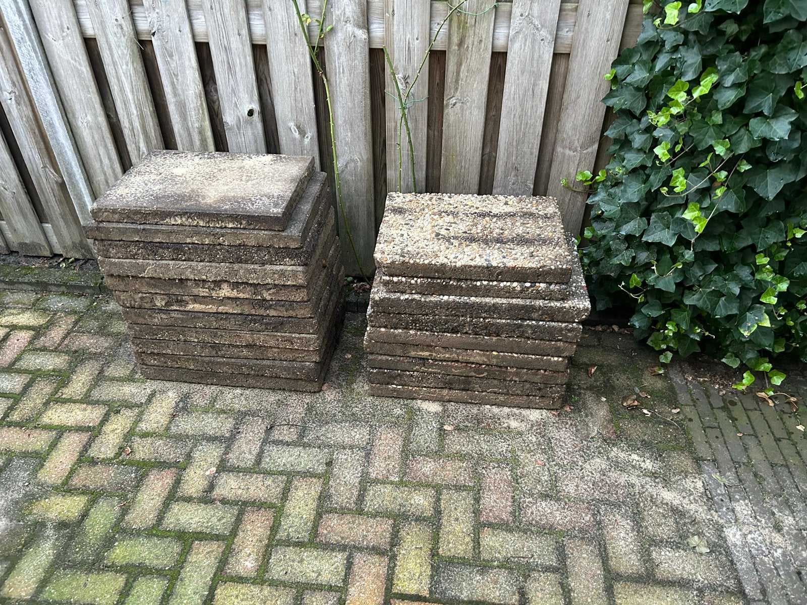 Betontegels 60 x 40 x 6cm gebruikt 20st., Ophalen, Gebruikt, 10 m² of meer, Beton