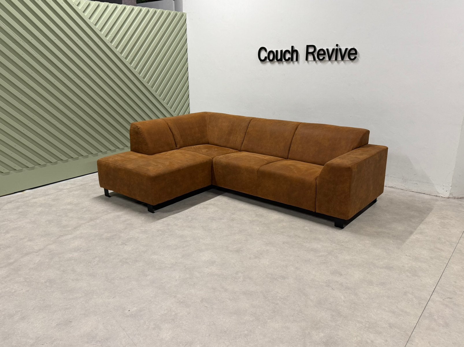 Microleren Hoekbank 255-180 | Refurbished Gratis levering, Info@couchrevive.nl, -, Couch Revive, Ophalen of Verzenden