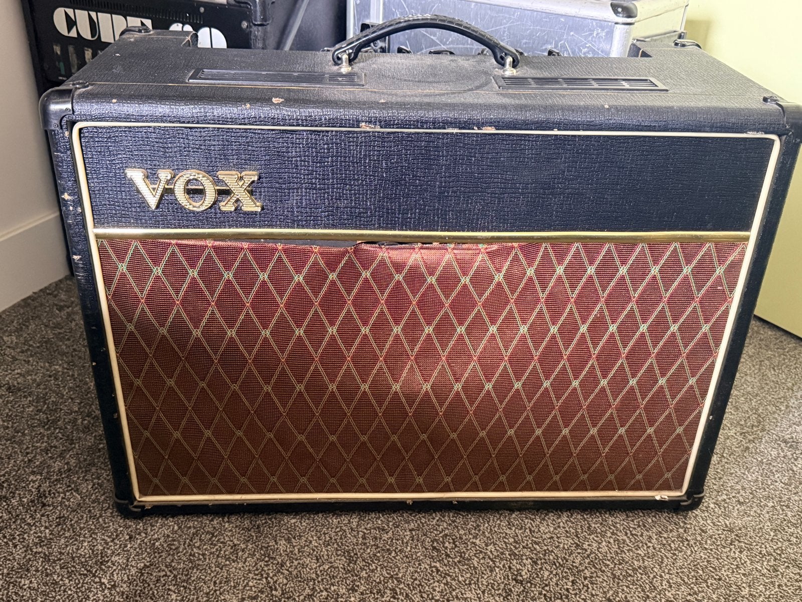 Vox AC15CC1X (Celestion AB) in AC30 Kast - Custom Tube Amp, Ophalen, Gebruikt, Gitaar, Minder dan 50 watt