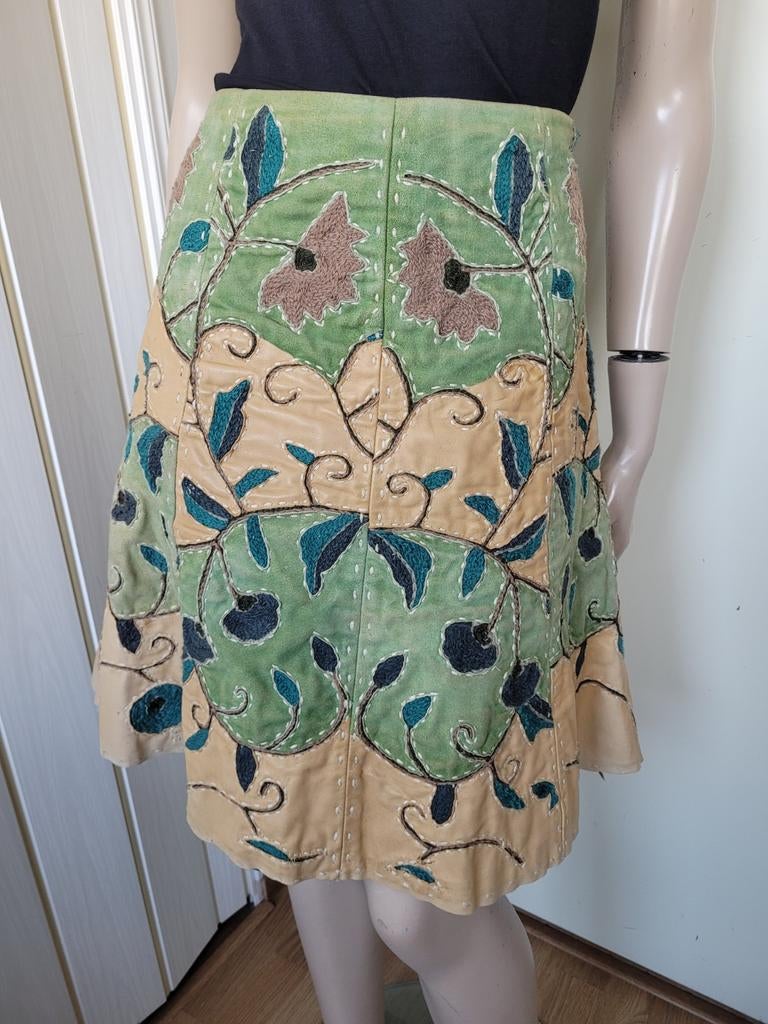 Zeldzame Vanilia midi rok van leer maat 38/M, Kleding | Dames, Rokken, Maat 38/40 (M), Overige kleuren, Vanilia, Ophalen of Verzenden