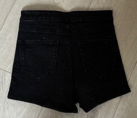 Zwart kort spijkerbroekje, maat 38, Denim Co, Zwart, Ophalen of Verzenden, Zo goed als nieuw, W30 - W32 (confectie 38/40)