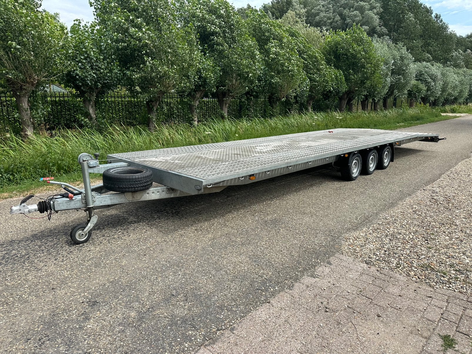 Niewiadow autotransporten 3 asser 9.10 laadvloer, Ophalen, Zo goed als nieuw