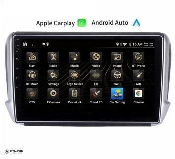 autoradio peugeot 208 carkit android auto navigatie carplay, Nieuw, Dynavin, Verkoop@inbouwnavigatie.com, Oberonweg 262