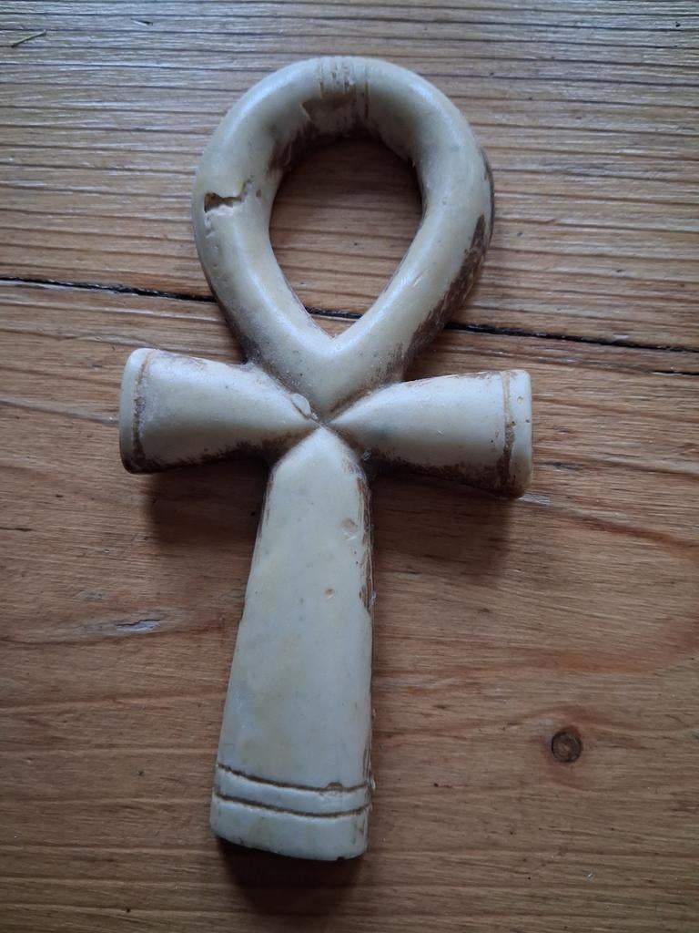 Egyptische Ankh - Symbool van Leven (12 x 6 cm), Ophalen of Verzenden, Gebruikt