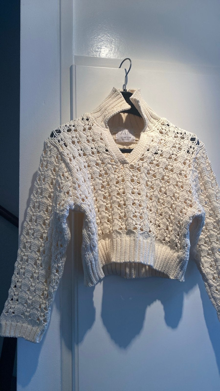 Zara gehaakte trui, maat 8-9 jaar (130 cm), Ophalen, Zo goed als nieuw, Meisje