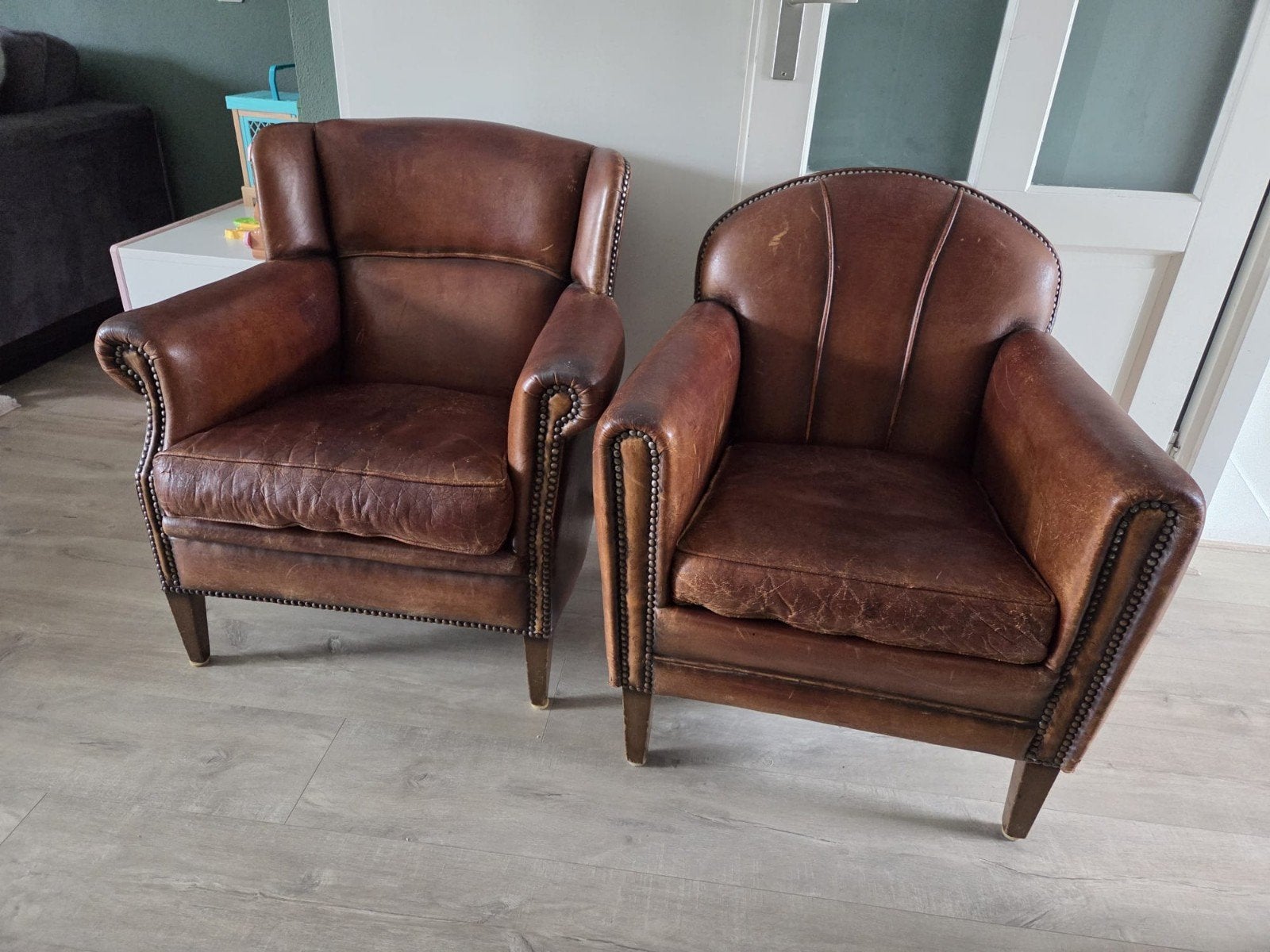 schapenleer, Huis en Inrichting, Ophalen, Gebruikt, 75 tot 100 cm