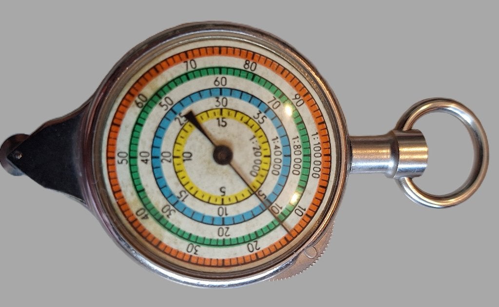 Mechanische Curvimeter / Kaartmeter, Verzamelen, Ophalen of Verzenden, Zo goed als nieuw