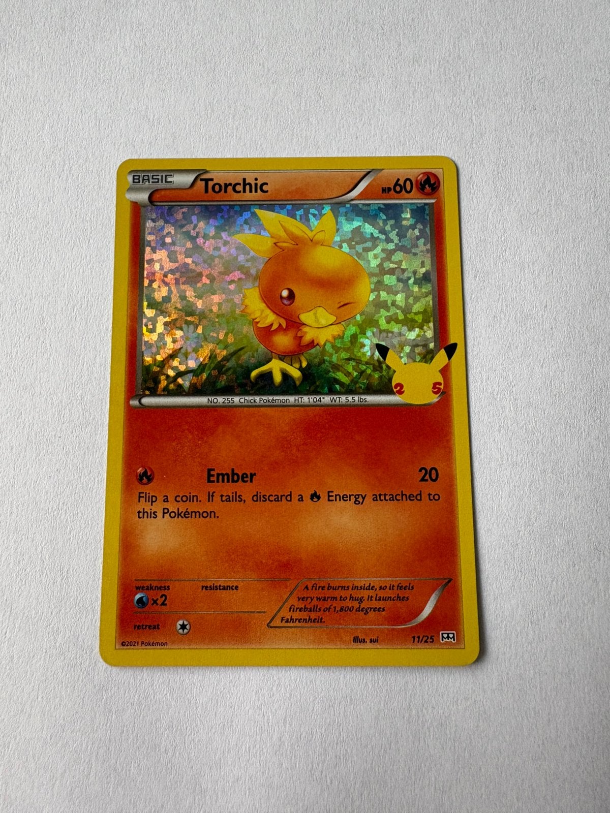 Pokémon kaart Basic Torchic, Ophalen of Verzenden, Nieuw