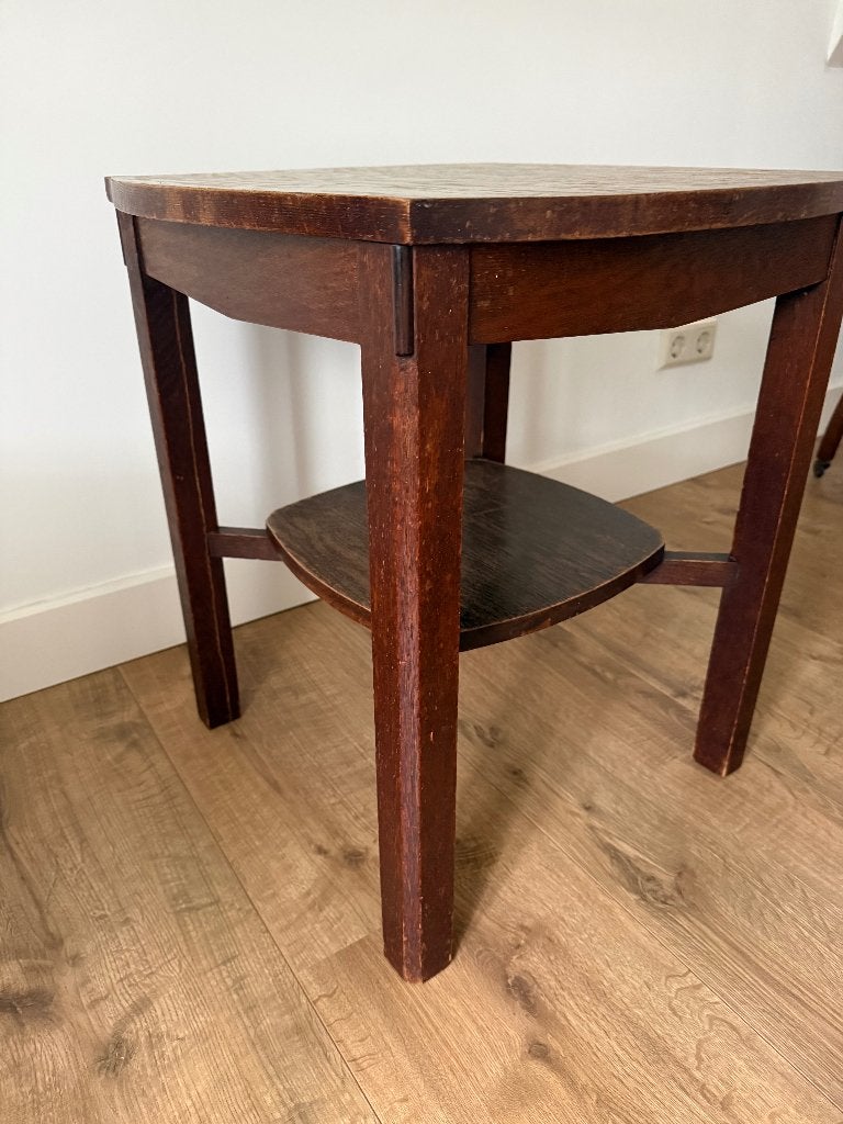 Tafeltje, Minder dan 55 cm, Gebruikt, Vierkant, Oud
