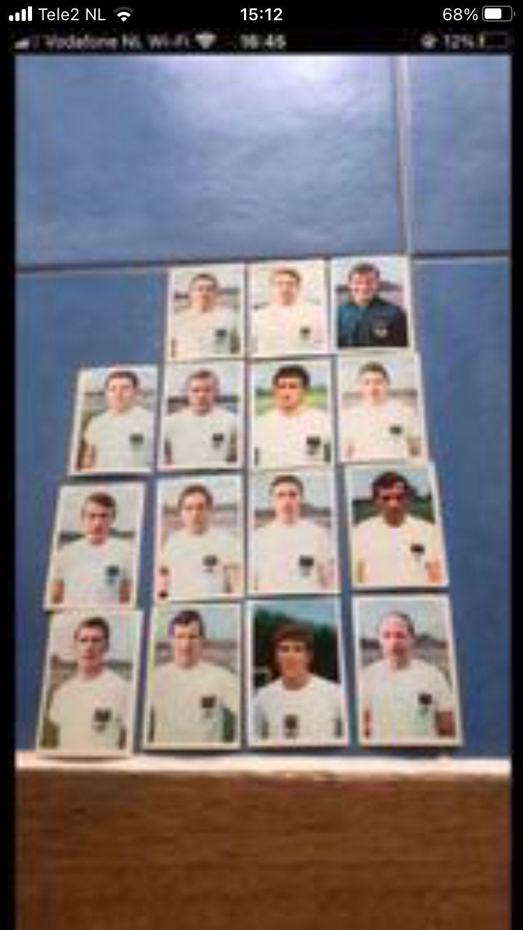 Nec panini vanderhout 1969-1970, Ophalen of Verzenden, Gebruikt, Overige binnenlandse clubs, Poster, Plaatje of Sticker