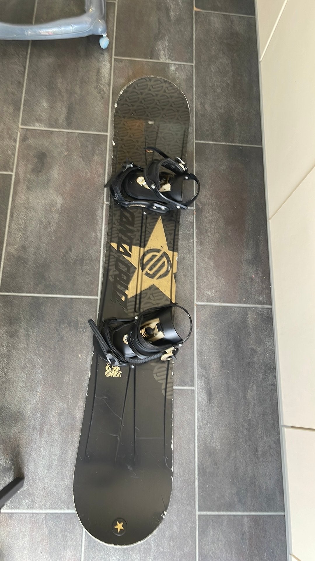 Snowboard set met bescherming en stokken, Overige merken, 160 tot 180 cm, Gebruikt, Snowboots