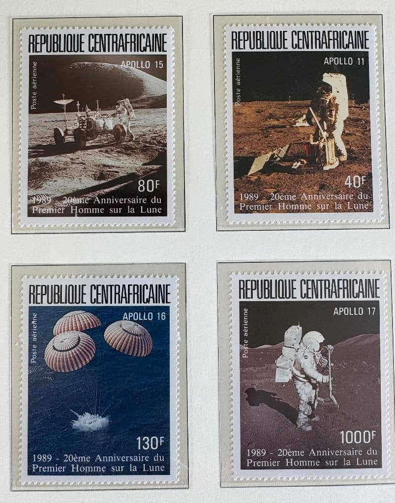 Postzegels ruimtevaart centraal Afrikaanse republiek, Ophalen of Verzenden, Postfris, Overige thema's