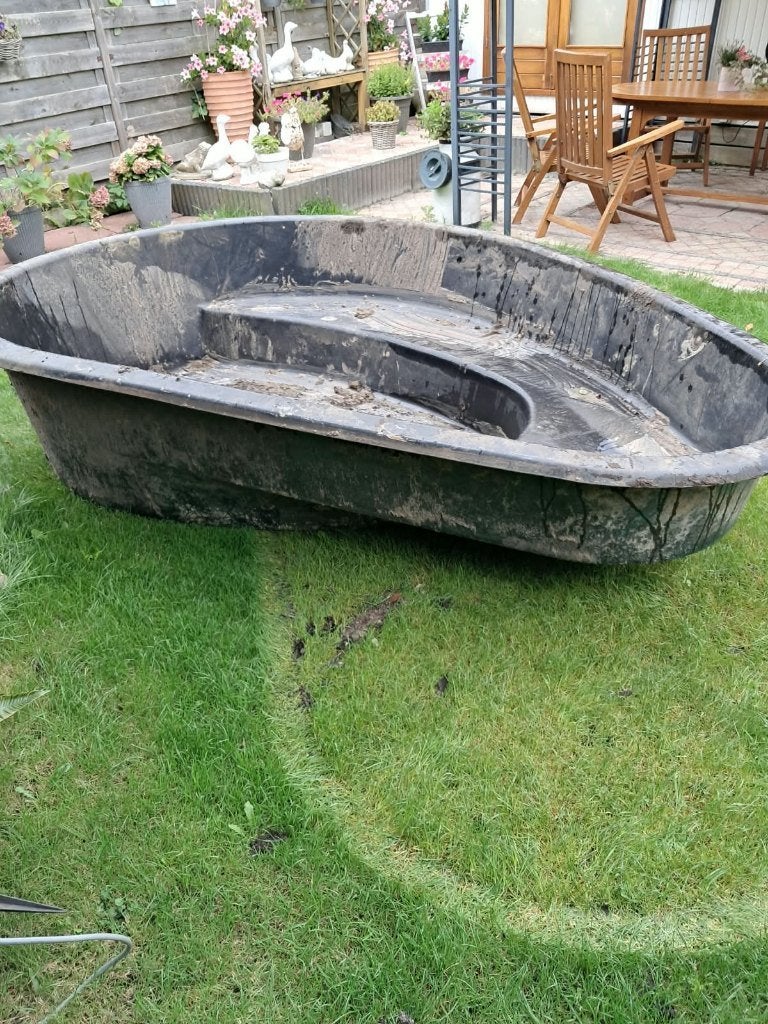 te koop polyester vijver, Tuin en Terras, Ophalen, Gebruikt