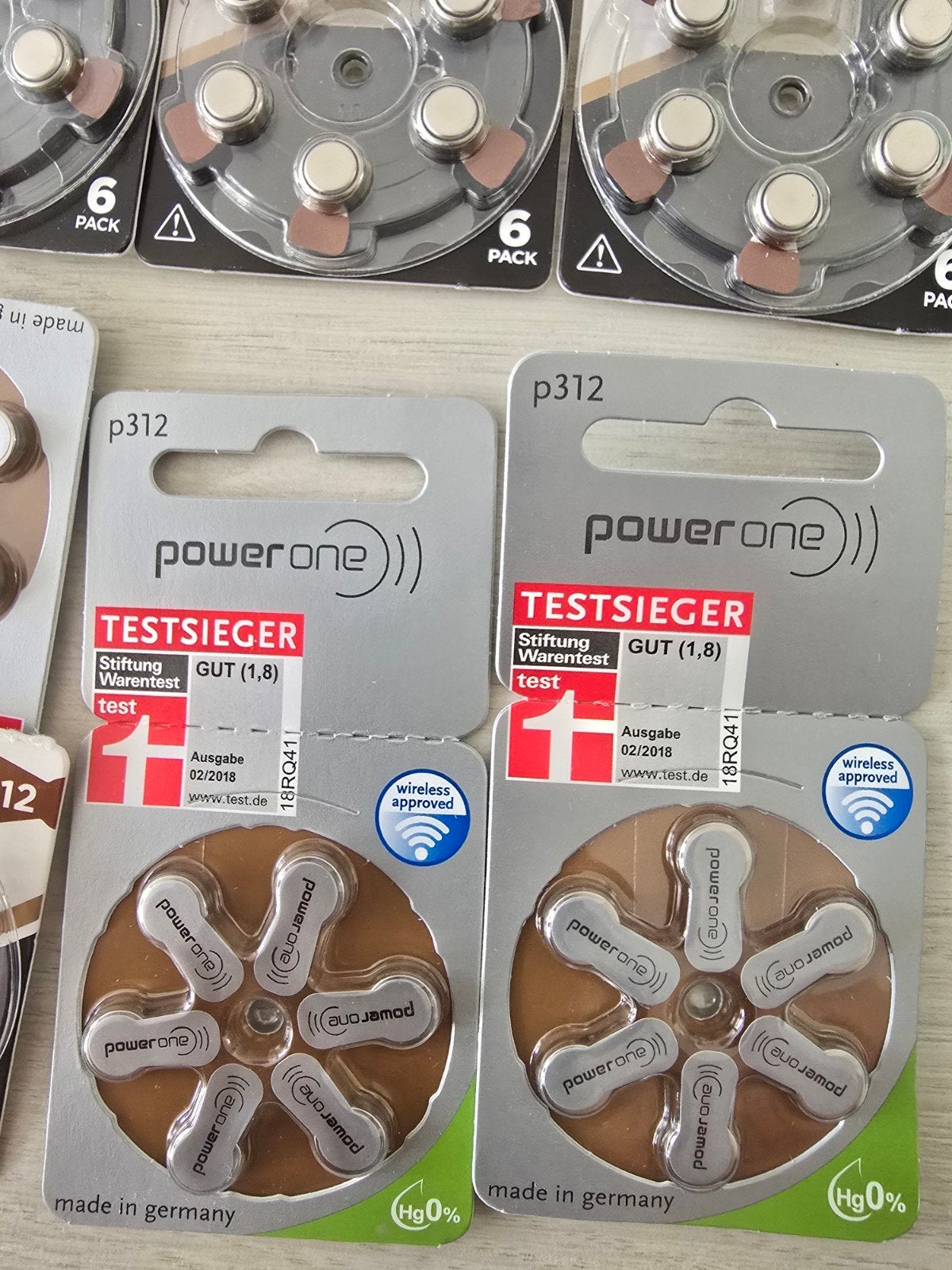 Hoorbatterijen Rayovac en Powerone Maat 312 (96 stuks), Ophalen, Nieuw