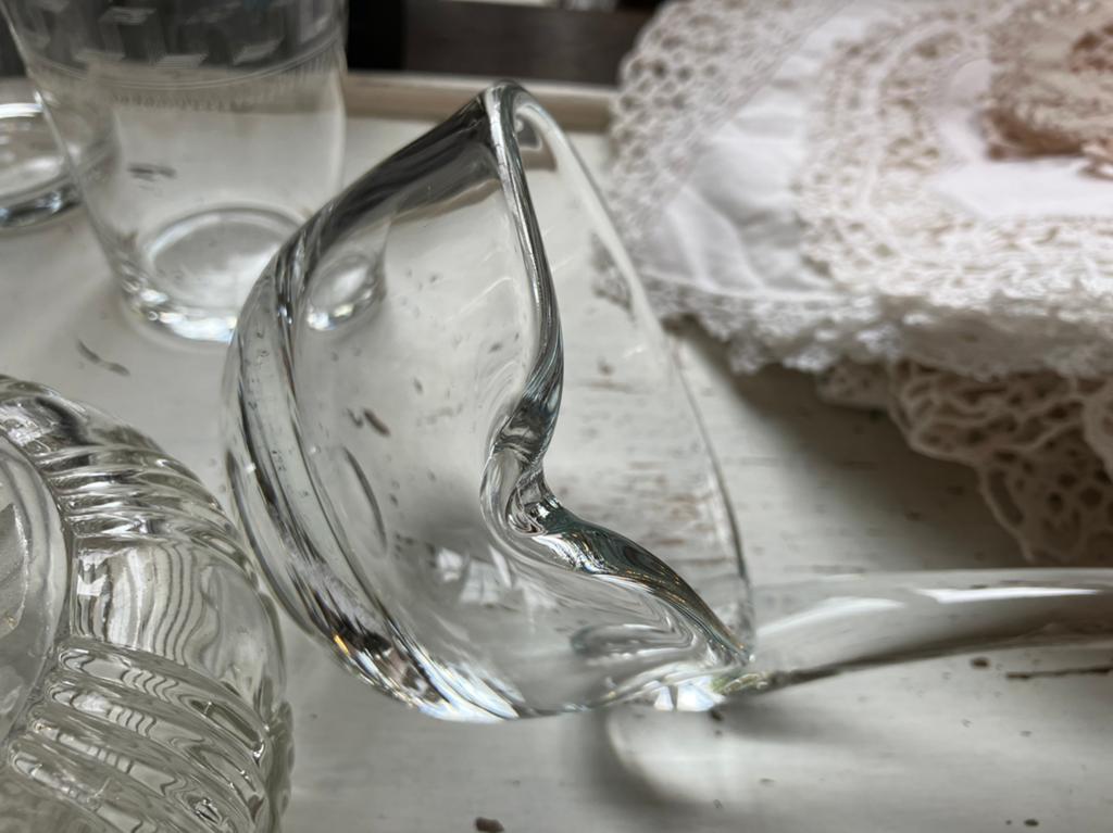 Vintage kristal punch lepel bowllepel, Ophalen of Verzenden