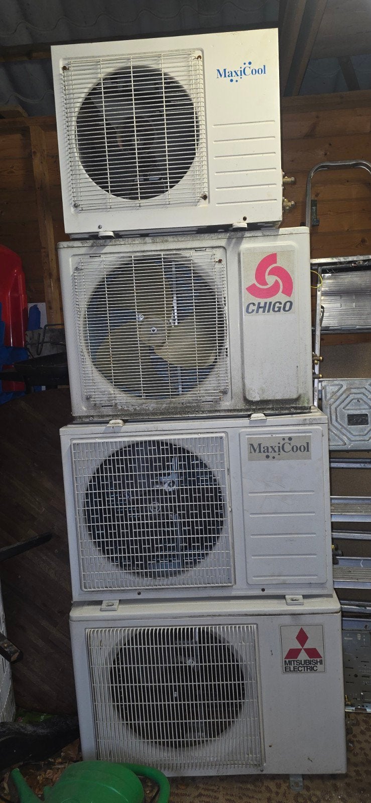 Diverse airco buitenunits te koop - Doe een bod!, Ophalen of Verzenden, Gebruikt