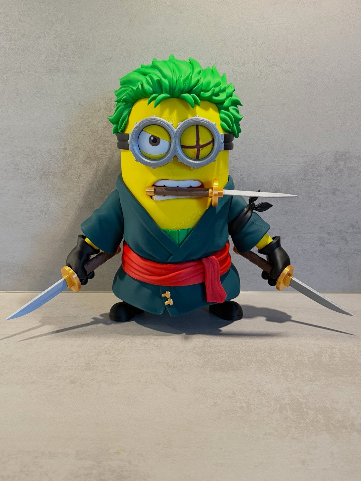 3d print Minion one piece (zoro), Ophalen of Verzenden, Zo goed als nieuw