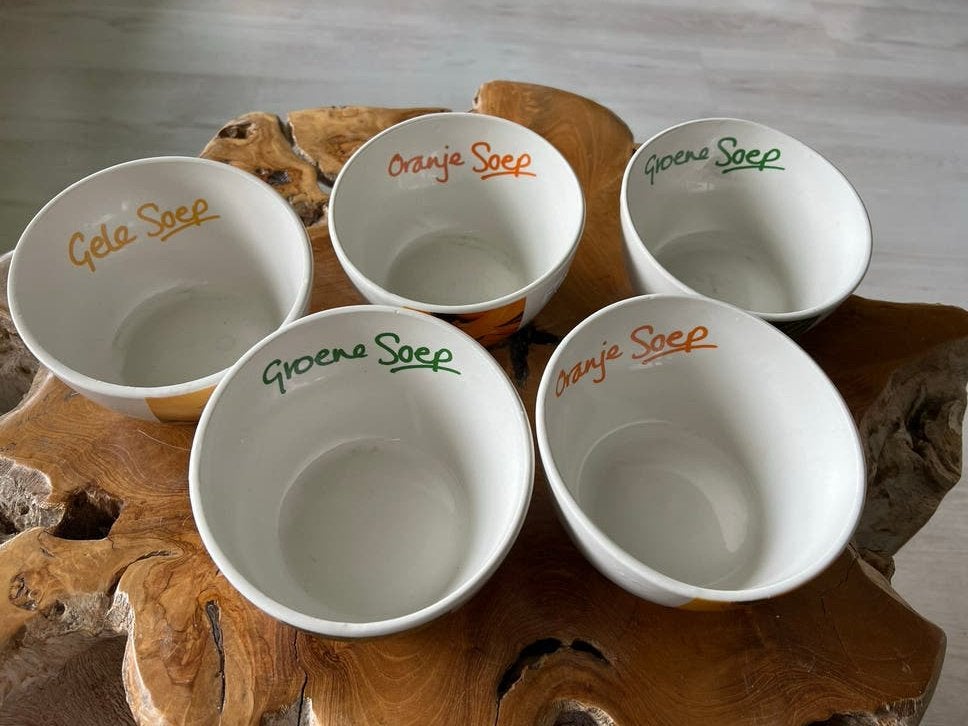 Knorr Soepkommen - Set van 6, Gebruikt, Verzenden, Keramiek, Kom(men)