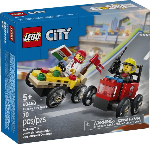 Lego City 60458 - Pizza vs. Fire Truck NIEUW IN DOOS, City, Lego, Nieuw, Ophalen of Verzenden