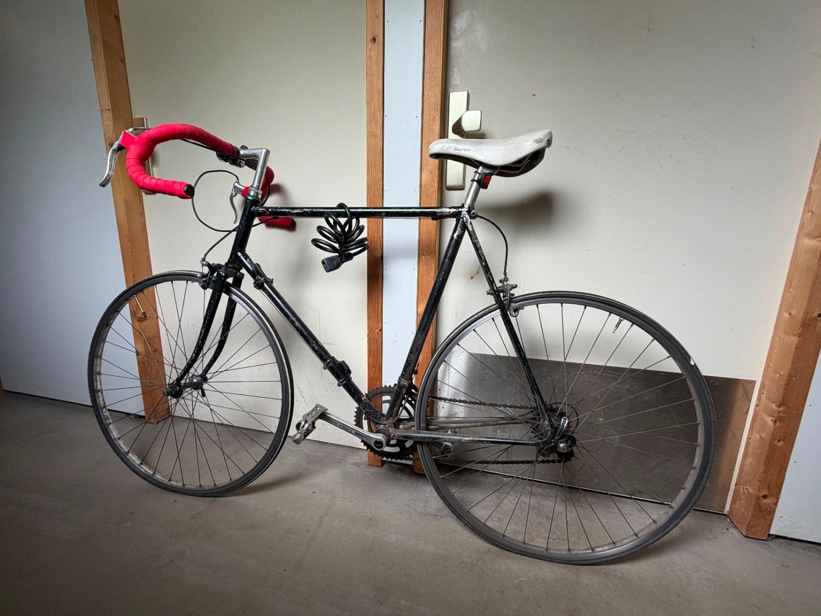 Vintage stalen racefiets jaren '80 / opknapper & klusfiets, Fietsen en Brommers, Fietsen | Racefietsen, Minder dan 10 versnellingen