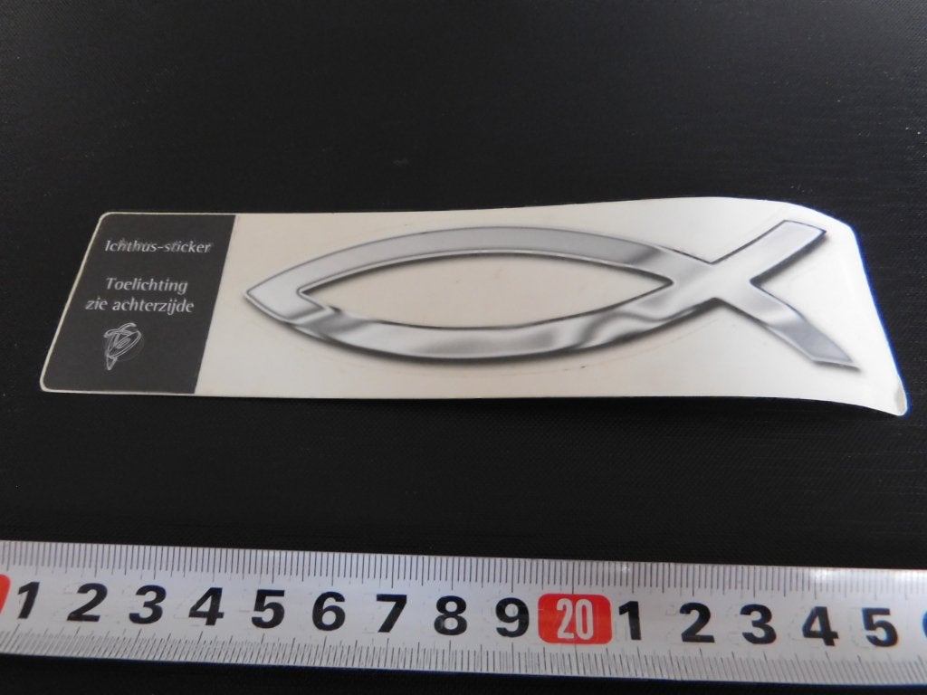 sticker ichthus omroep EO, Ophalen, Zo goed als nieuw