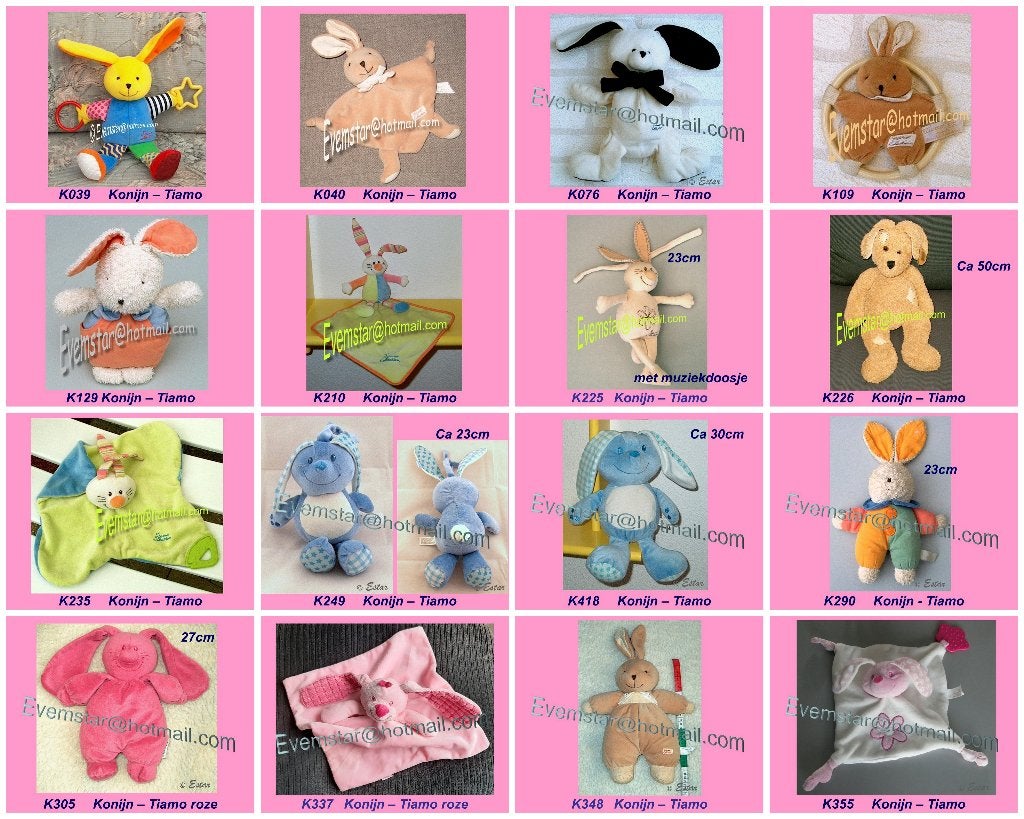 Konijn Konijntje Tiamo en Nijntje Dick Bruna, Ophalen, Zo goed als nieuw, Overige typen
