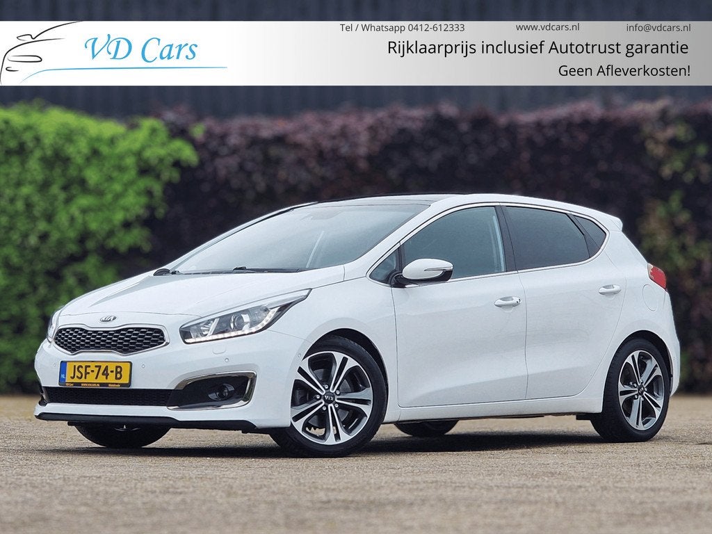 Kia Cee'd 1.6 GDI DynamicLine AUTOMAAT*Vol opties*Geheugenst, 135 pk, Gebruikt, 4 cilinders, Met garantie (alle)
