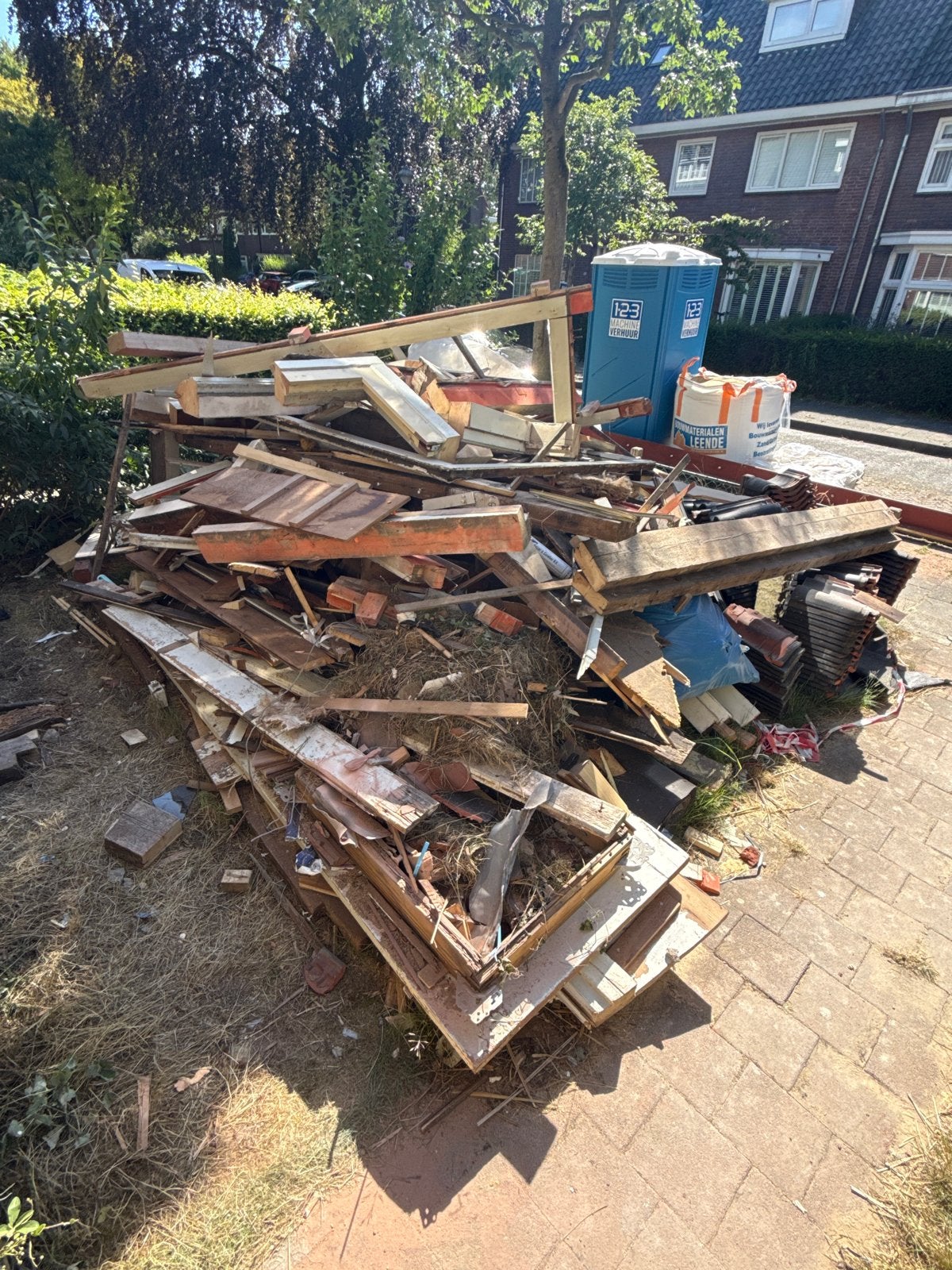 Grote partij gemengd houtafval, Doe-het-zelf en Verbouw, Ophalen, Gebruikt, Overige typen, Overige houtsoorten