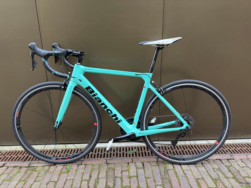 Bianchi Sprint 105 racefiets maat 53, Fietsen en Brommers, Fietsen | Racefietsen, Gebruikt, Heren, Overige merken, Meer dan 20 versnellingen