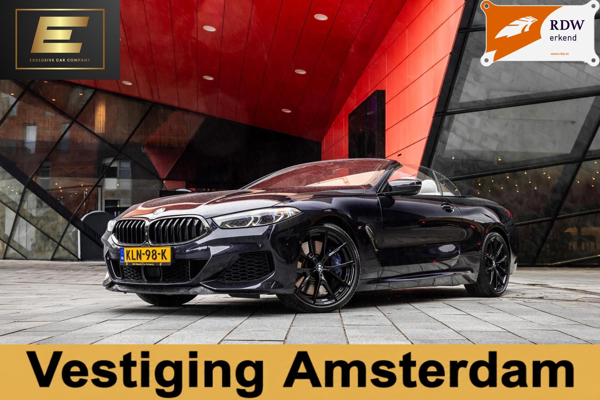 BMW 8-serie M850i xDrive High Executive | Carbonzwart | B&W, Automaat, Gebruikt, Cabriolet, Zwart