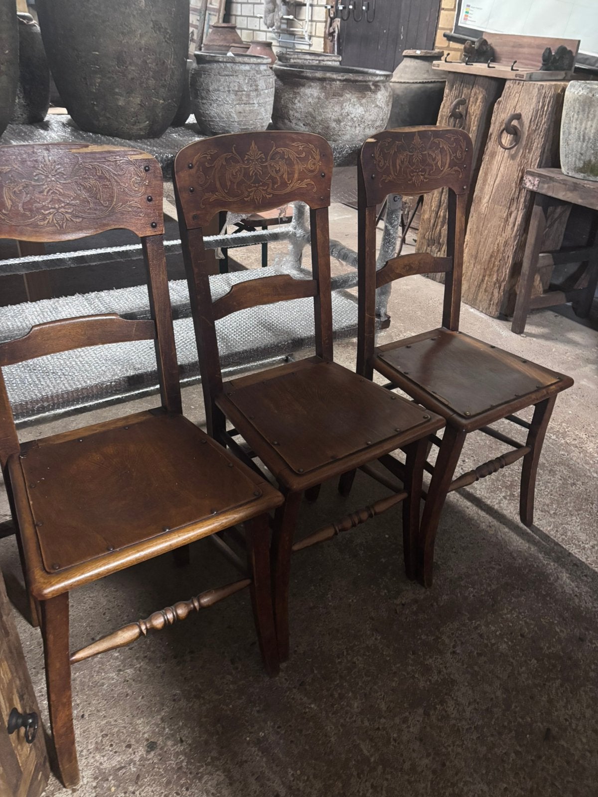 3 cafe stoeltjes, Ophalen of Verzenden
