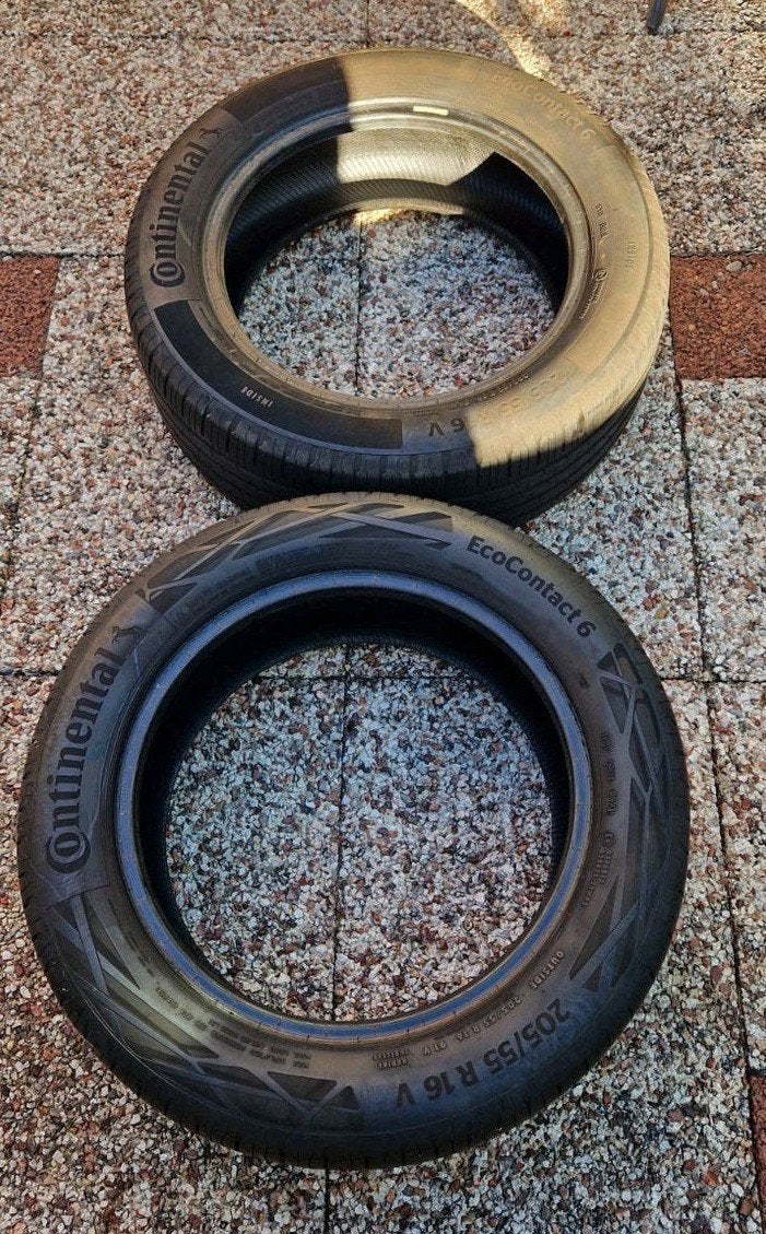 Continental EcoContact 6 Zomerbanden 205/55 R16 V, Auto-onderdelen, Banden en Velgen, Ophalen, Gebruikt, 16 inch, 205 mm