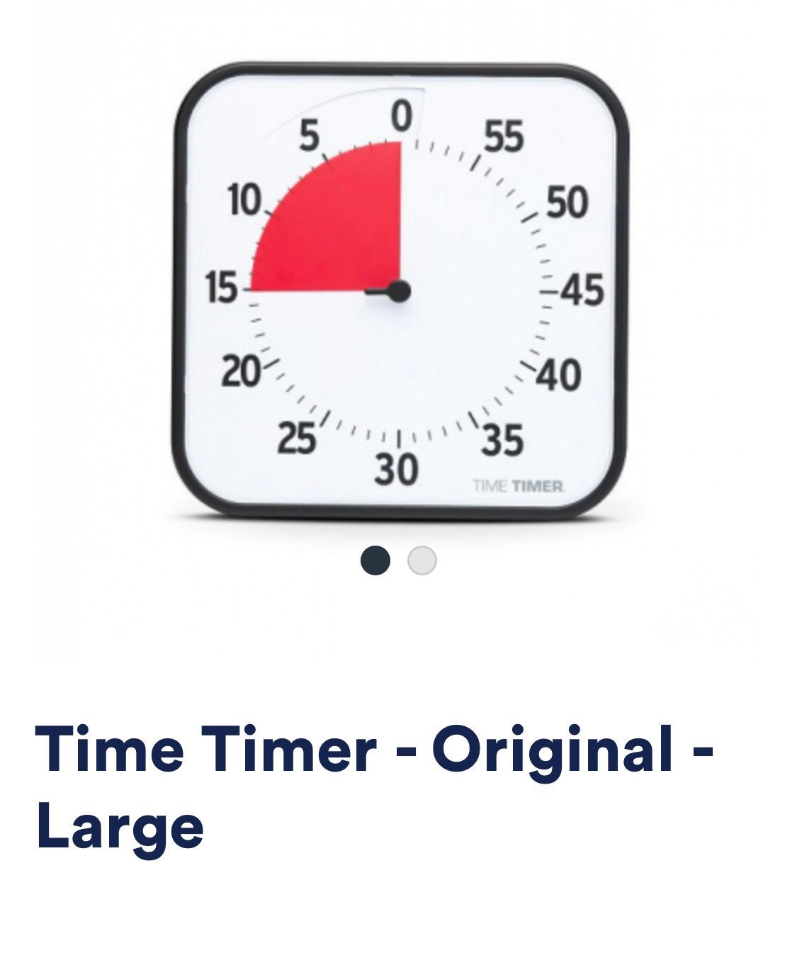 Time Timer Original 12" Visuele Timer - Focus & Zelfregulati, Ophalen, Wit, Werkt op batterijen, Zo goed als nieuw