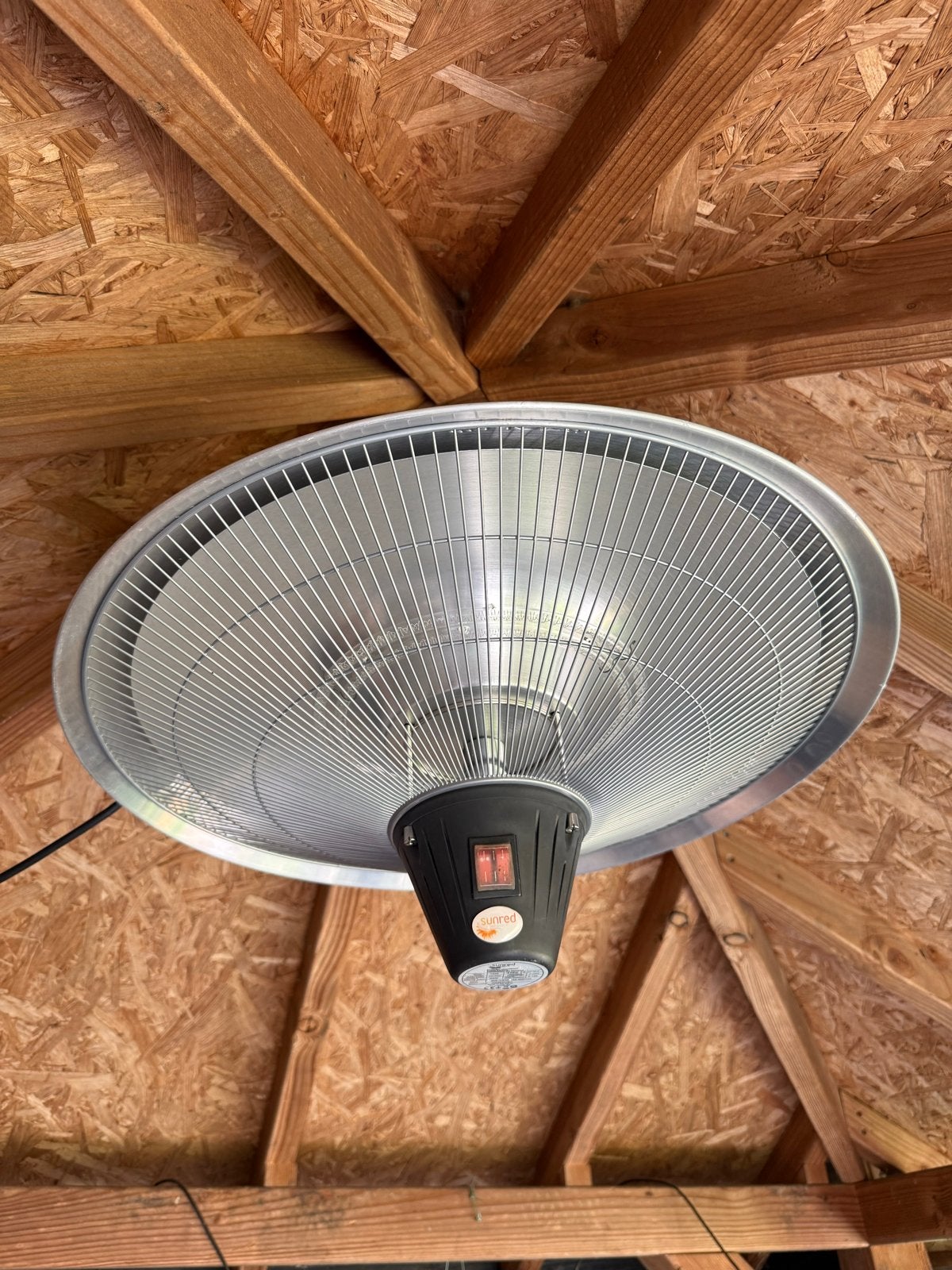 Sunred Terrasverwarmer ZHQ2125-II - Elektrisch - Plafond, Plafond, Gebruikt, Waterbestendig, Ophalen