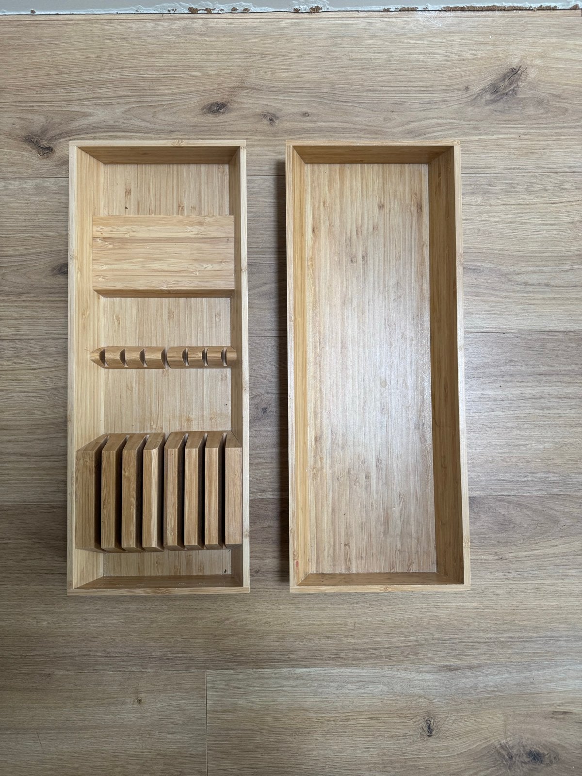 IKEA Variera - Bamboe bestekbak en lade-organizer, Hout, Ophalen of Verzenden, Bruin, Overige typen
