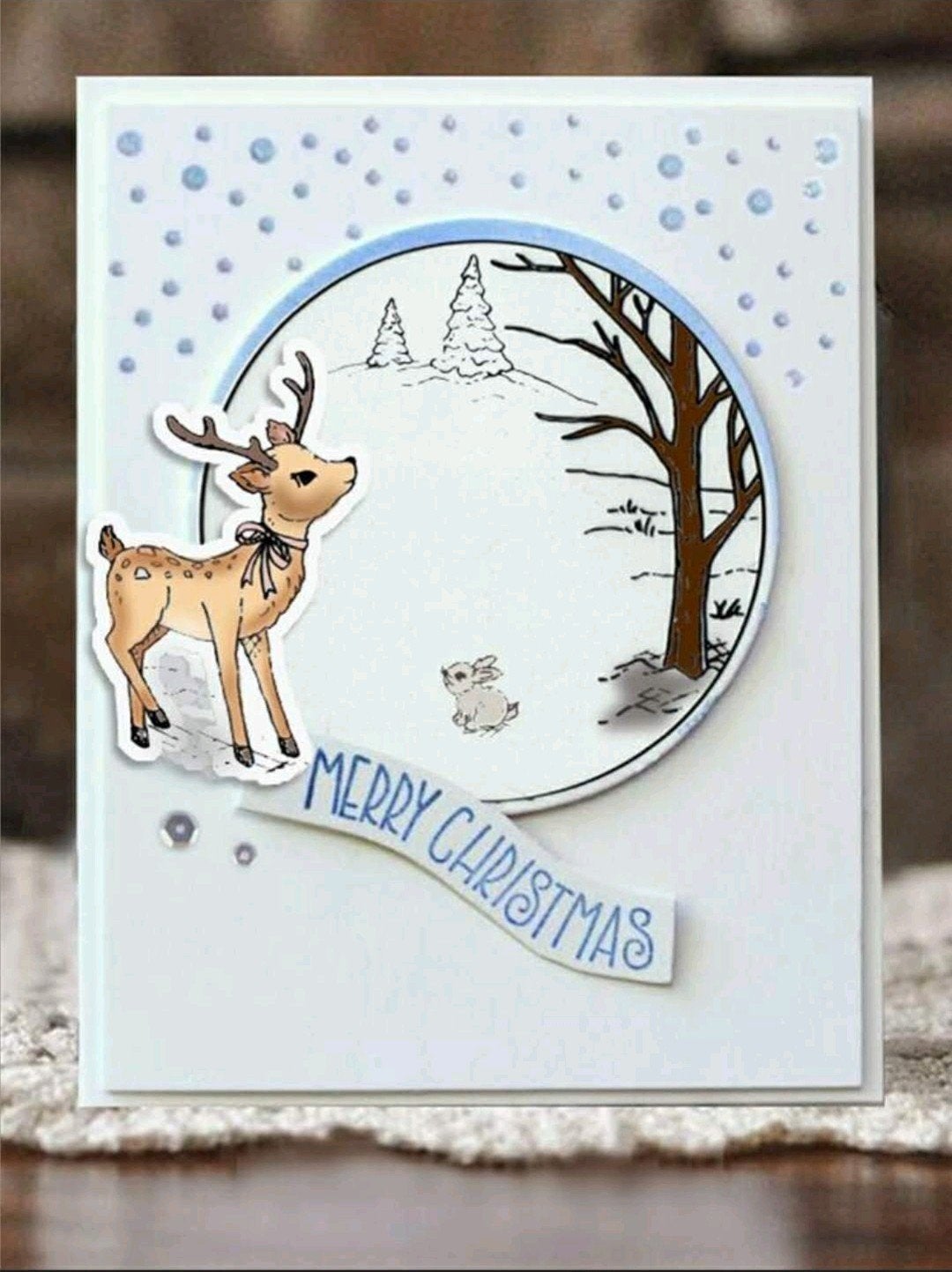 STEMPEL Winter/kerst, Hobby en Vrije tijd, Stempelen, Ophalen of Verzenden, Gebruikt, Clearstamp