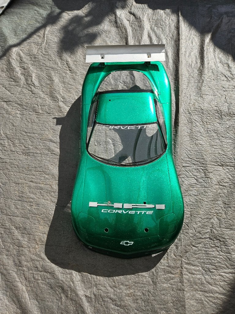 HPI Corvette 1/10 metallic groen, Elektro, Gebruikt, Ophalen of Verzenden, Schaal 1:10