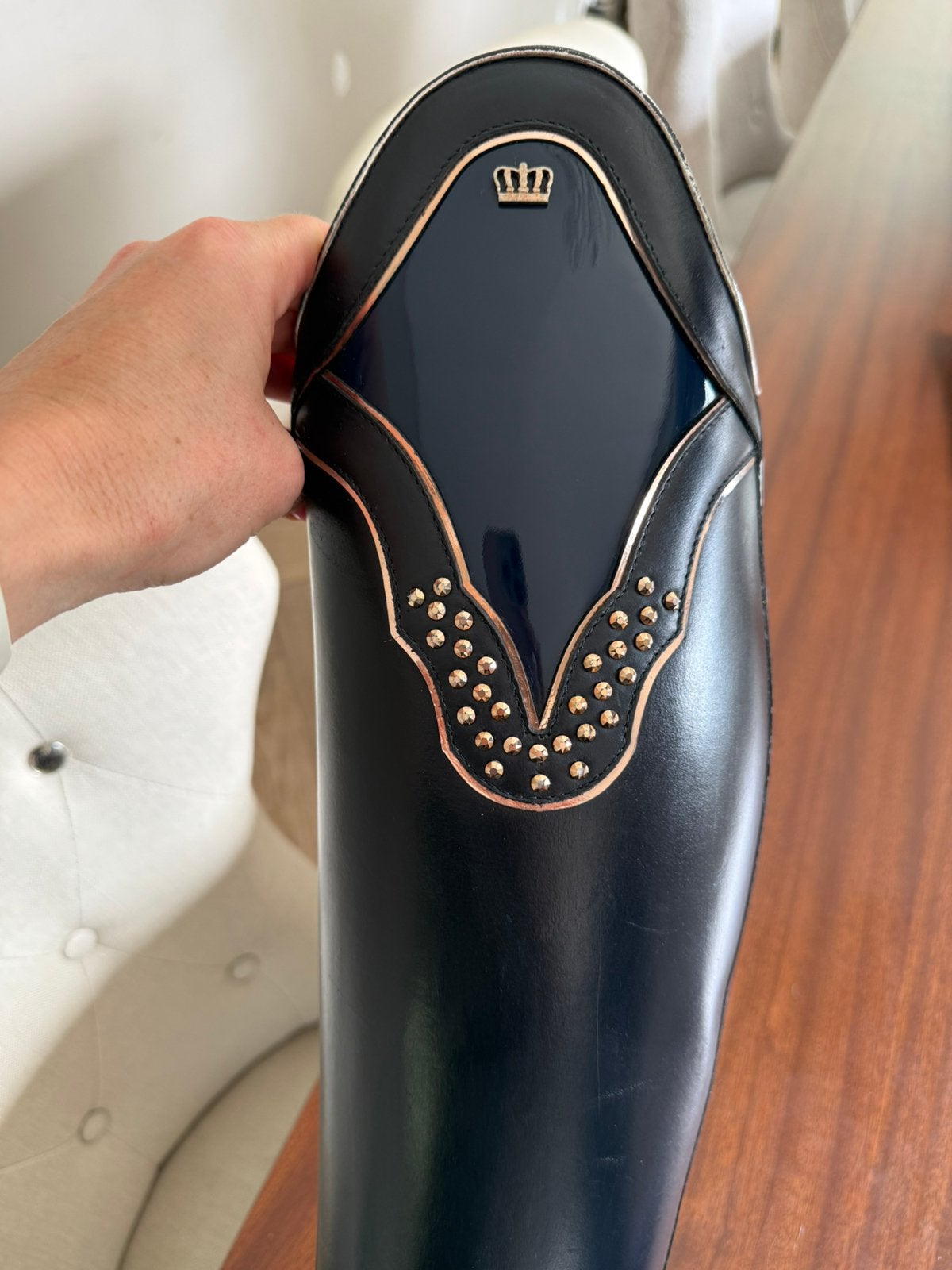 Kingsley Navy Swarovski Rijlaarzen maat 40 MA M, Dieren en Toebehoren, Paardrijkleding, Ophalen of Verzenden, Zo goed als nieuw