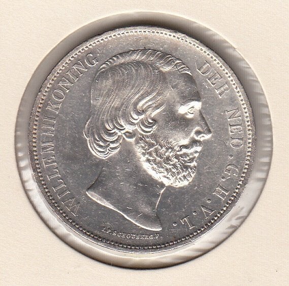 Willem III - 2 1/2 gulden 1868 FDC- -Sch.594, Verzenden, Koning Willem III, 2½ gulden, Zilver