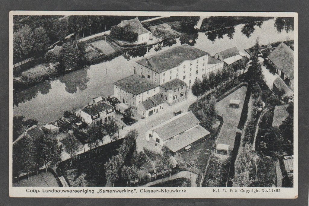 giessen -nieuwkerk  landbouwvereniging samenwerken, Verzamelen, Ansichtkaarten | Nederland, Verzenden, 1920 tot 1940, Ongelopen