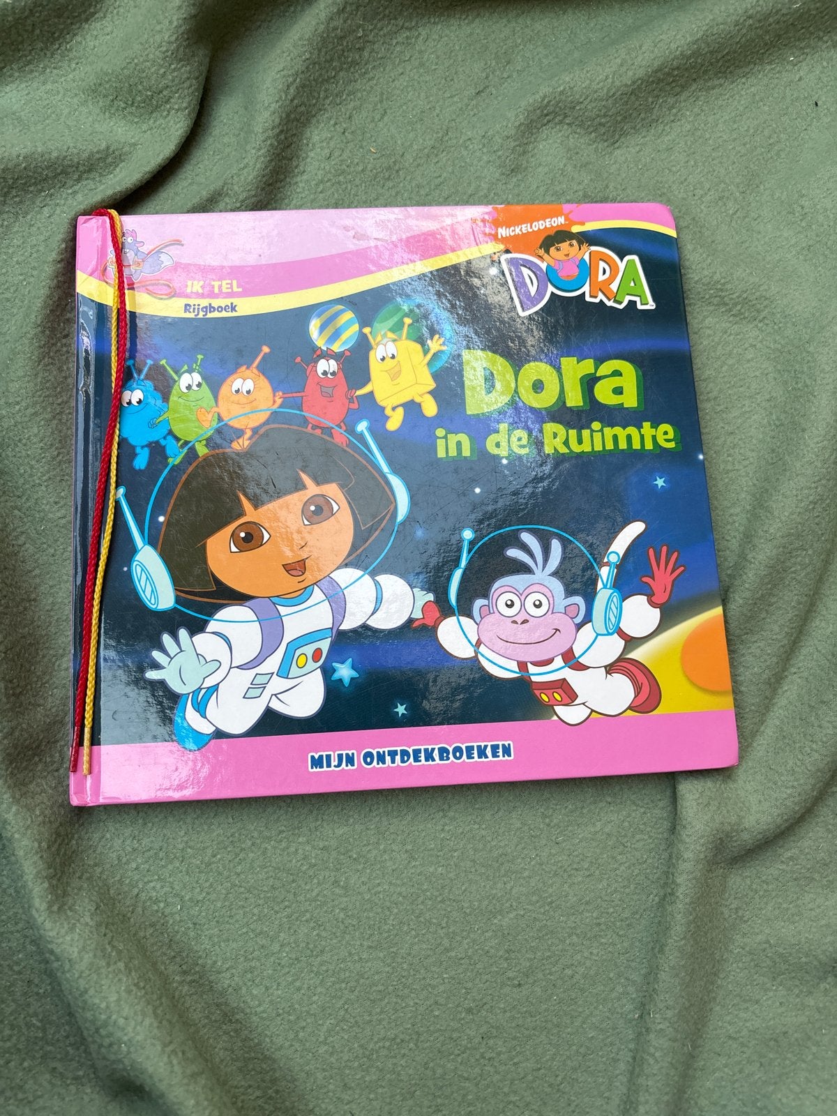 Dora in de Ruimte - Mijn Ontdekboek, Boeken, Kinderboeken | Baby's en Peuters, Ophalen, Zo goed als nieuw, Uitklap-, Voel- of Ontdekboek
