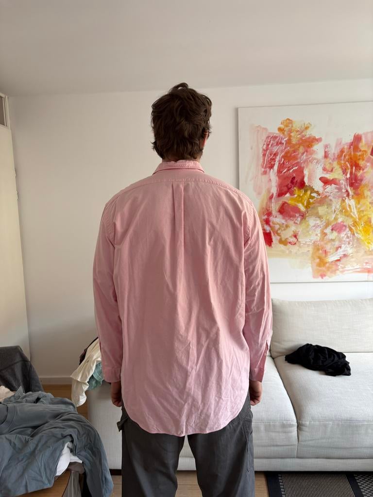 Roze Ralph Lauren overhemd - Maat XXL, Ophalen of Verzenden, Zo goed als nieuw, Roze, Overige halswijdtes