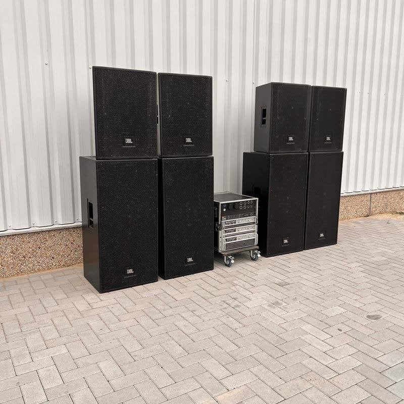 JBL P733 (4) + P746 (4) + Crown amplifier rack, Gebruikt, JBL, Overige typen, Ophalen