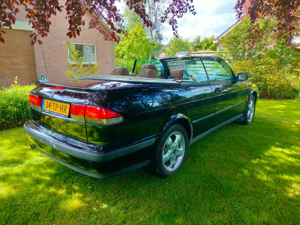 Saab 9-3 2.0 Turbo SE Cabrio AUT Beige leer interieur., Beige, 4 cilinders, Cabriolet, 4 stoelen
