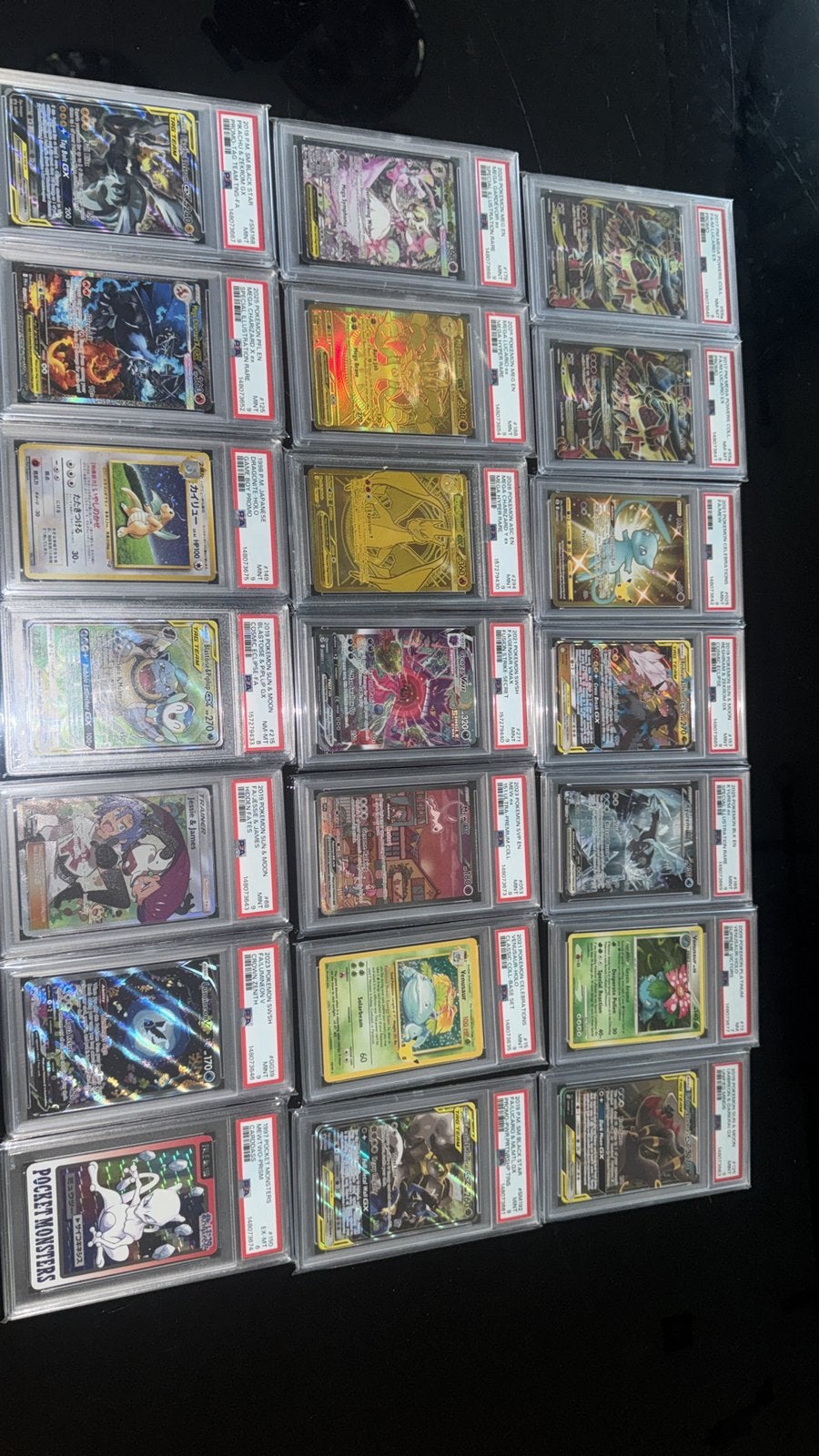 Pokemon slabs, Hobby en Vrije tijd, Verzamelkaartspellen | Yu-gi-Oh!, Ophalen of Verzenden, Zo goed als nieuw, Meerdere kaarten