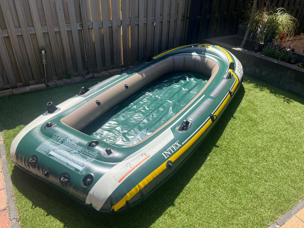 Boot intex seahawk 4 personen, Ophalen, Zo goed als nieuw, Drie personen of meer, Overige typen