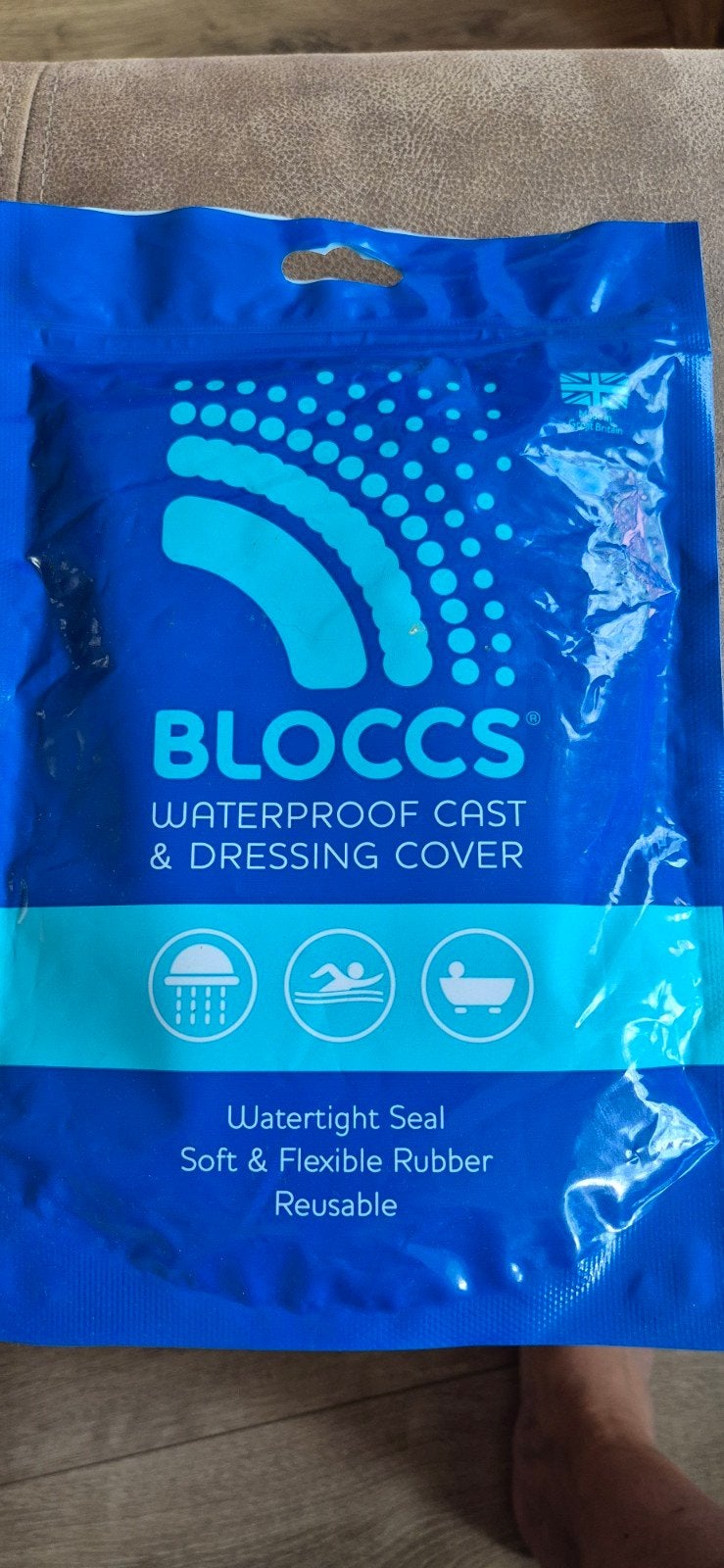 bloccs douche zwem hoes arm, Ophalen of Verzenden, Zo goed als nieuw
